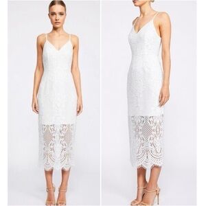 Revolve Shona Joy Dress Ivory White Lace cocktail Size 2 NWT Bridal